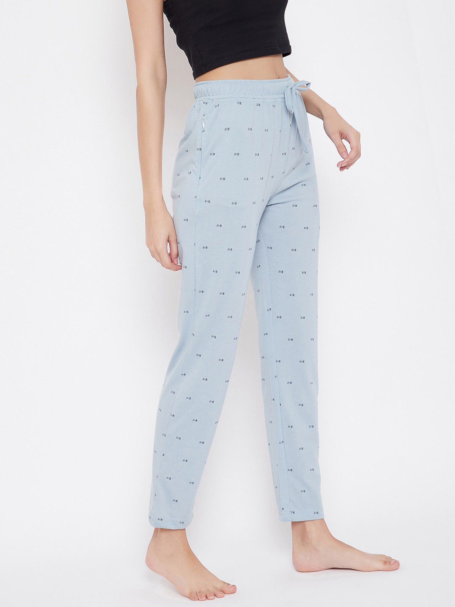 Okane Light Sky Printed Pyjamas