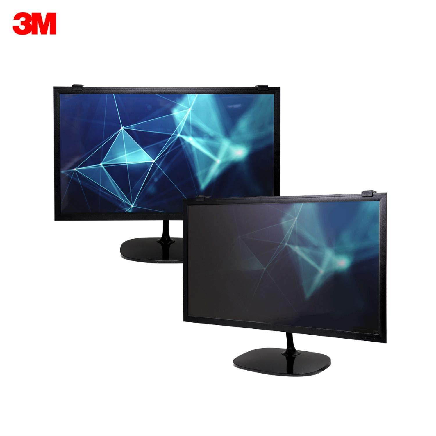 3M Framed Privacy Filter for 24" Diagonal Widescreen Monitor, Protects your confidential information, Black out side views (16:10) (PF240W1F)