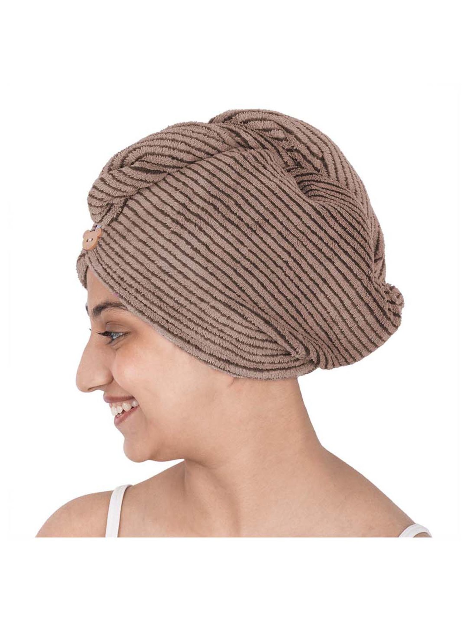 Streak Street Microfiber Hair Wrap Towel Choco Mudpie