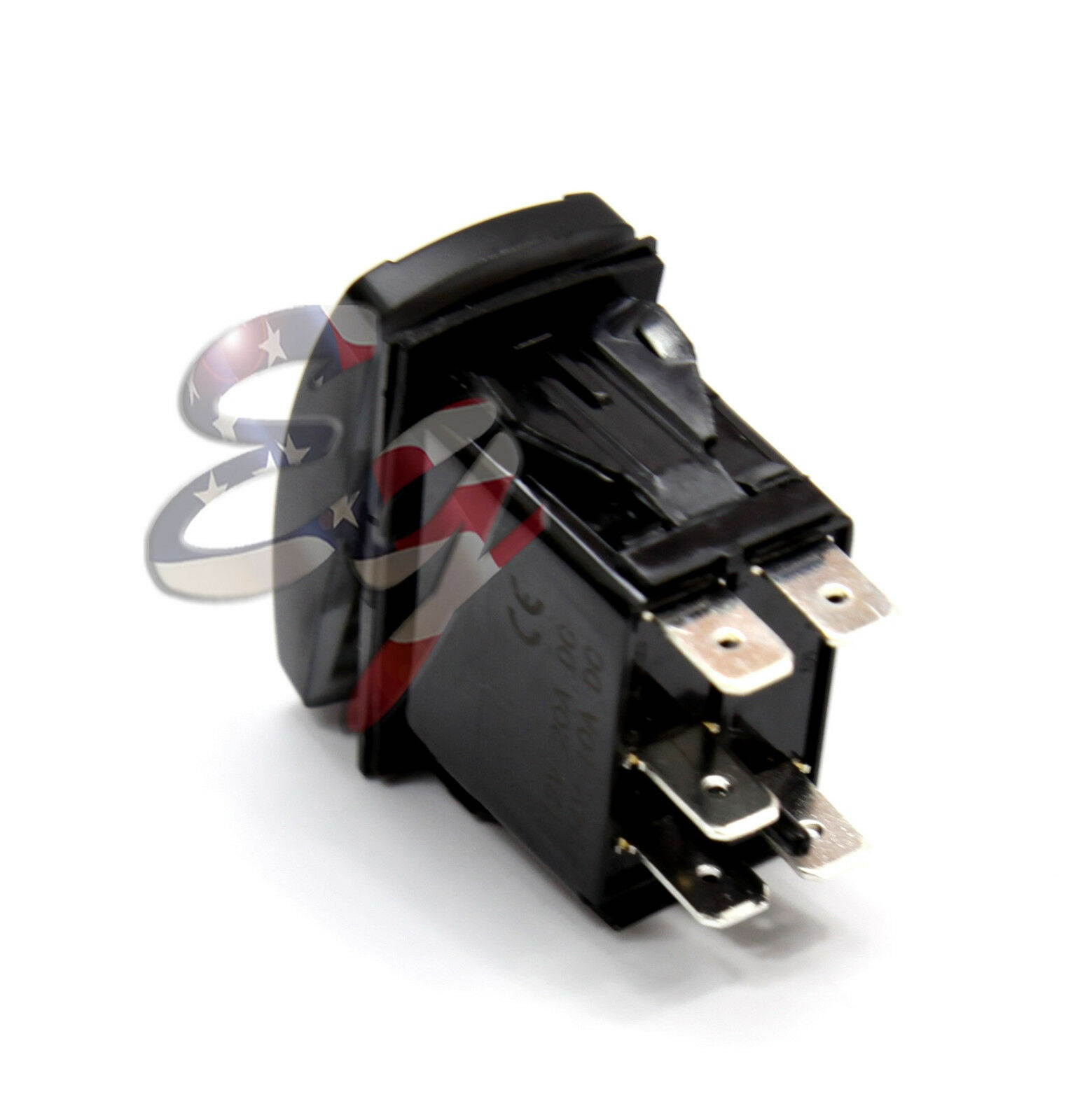 Blue Car Marine Boat 6-Gang Waterproof Circuit LED Rocker Switch Panel Breaker