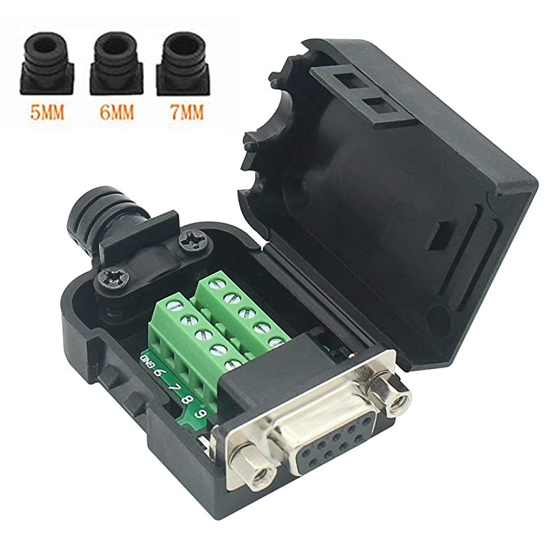 DB9 RS232 D-SUB Serial Adapters (Female Adapter + Nut)