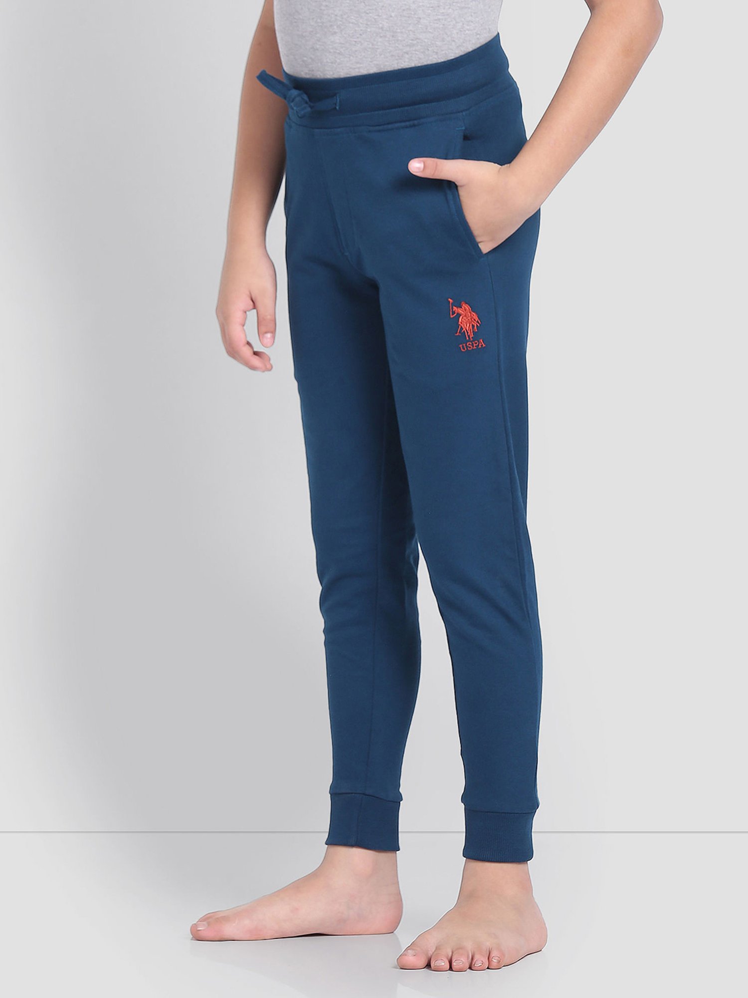 U.S. Polo Assn. Boys Blue Solid Joggers