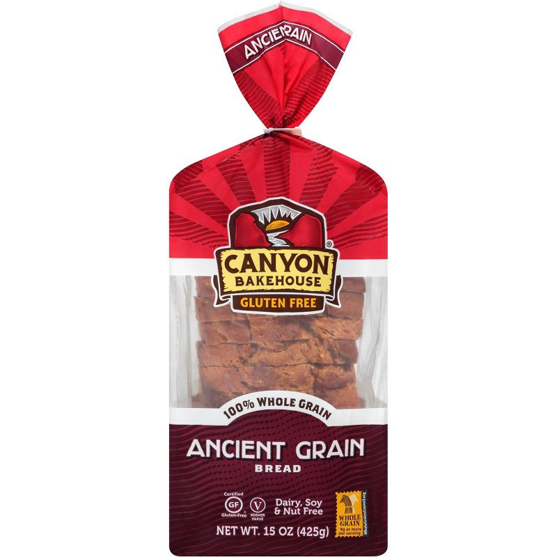 Canyon Bakehouse Gluten Free 100% Whole Wheat Ancient Grain Bread - 15oz