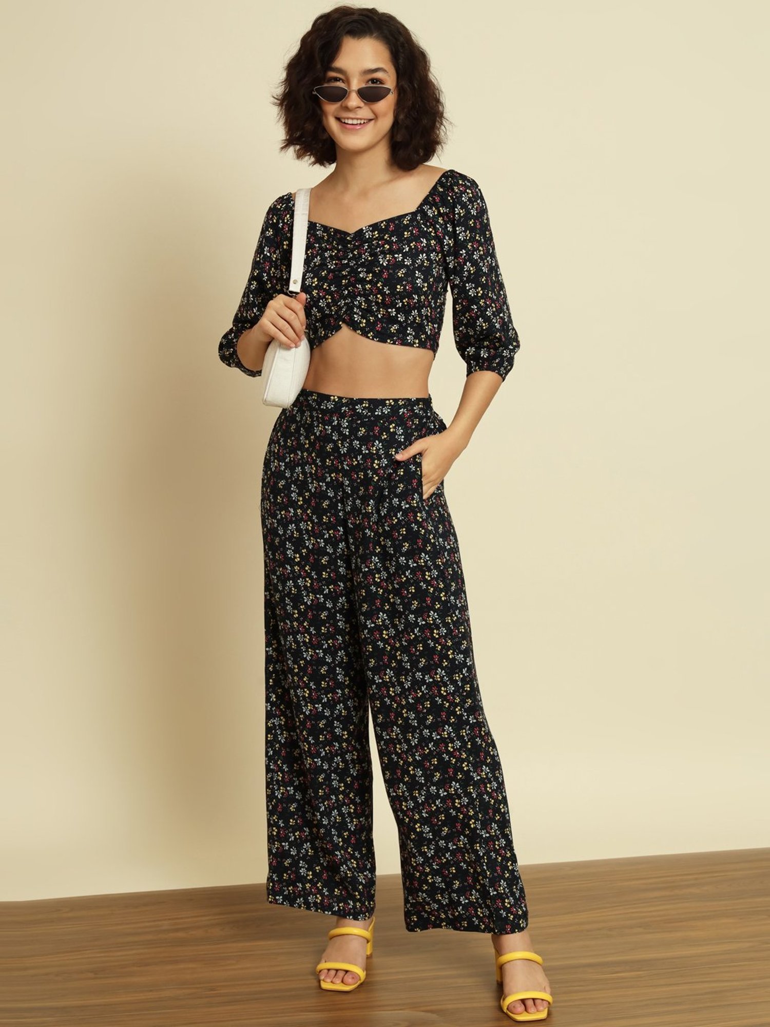 Trend Arrest Black Printed Co-Ord Set