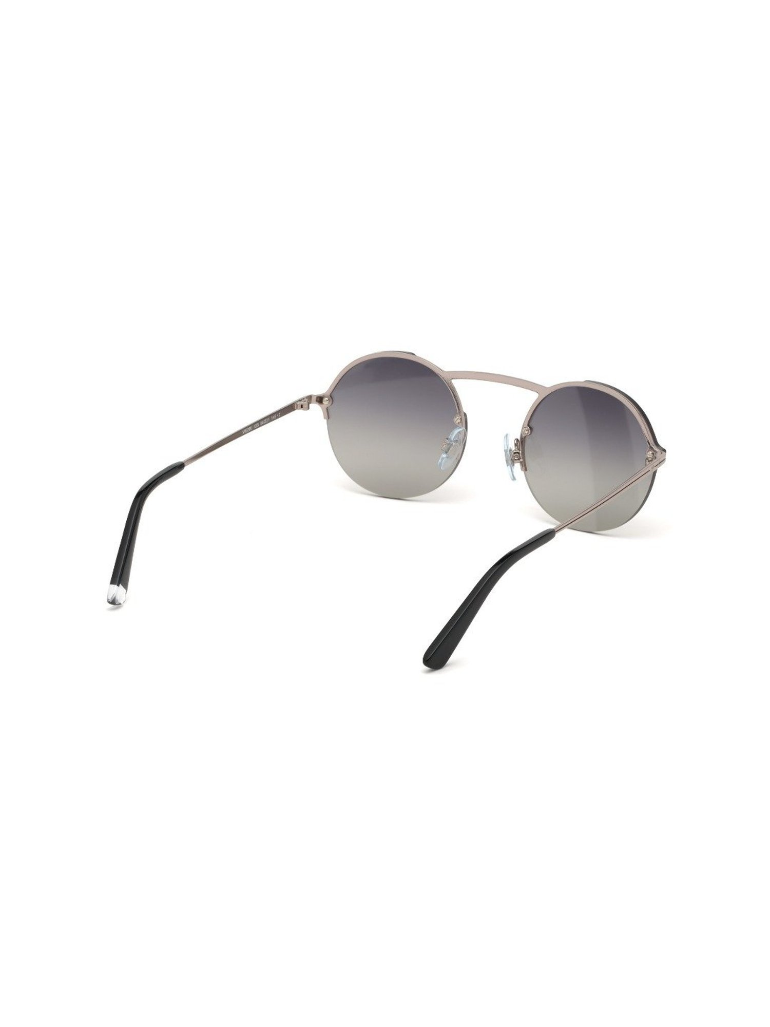 Web Eyewear Grey Round Unisex Sunglasses Designed in Italy