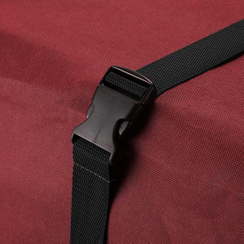 83-DT5056 Heavy Duty Canvas Christmas Storage Bag Large for 9 Foot Tree, Red