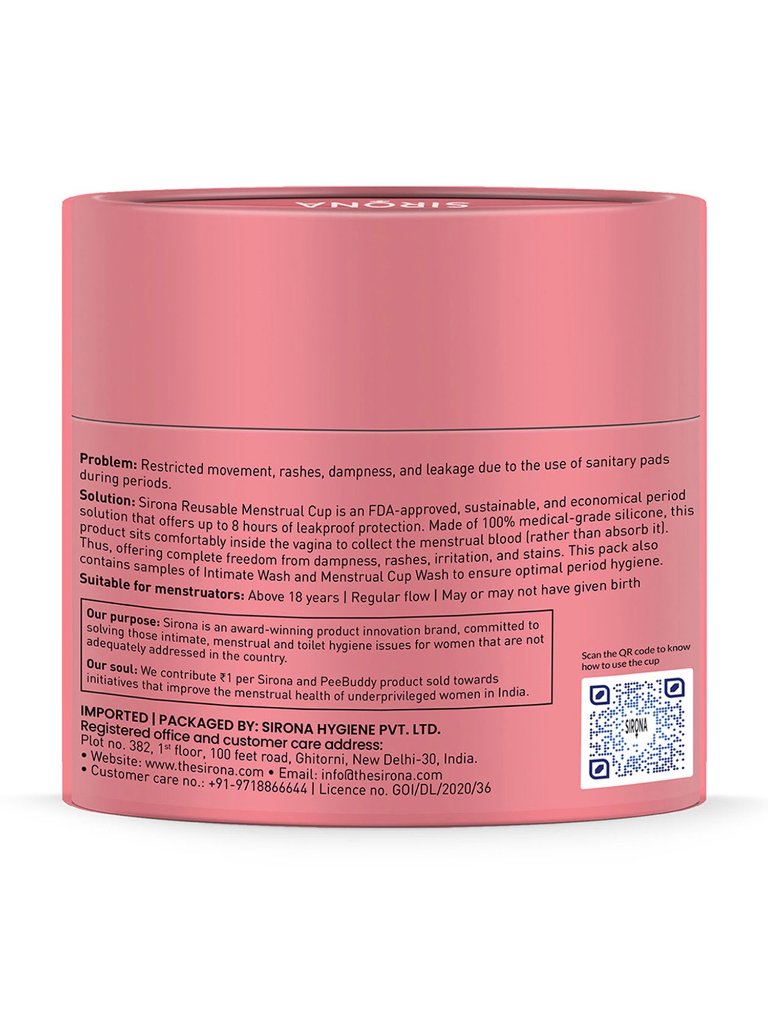 Namyaa Ultra Soft Medium Reusable Menstrual Cup - 50 gm