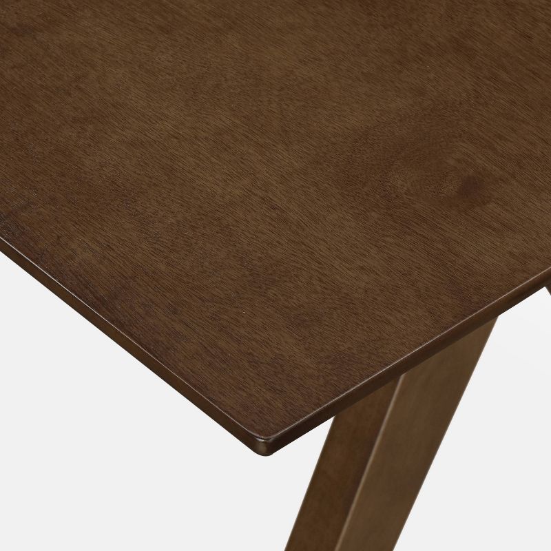 Lukas Wood Dining Table Brown - Adore Decor