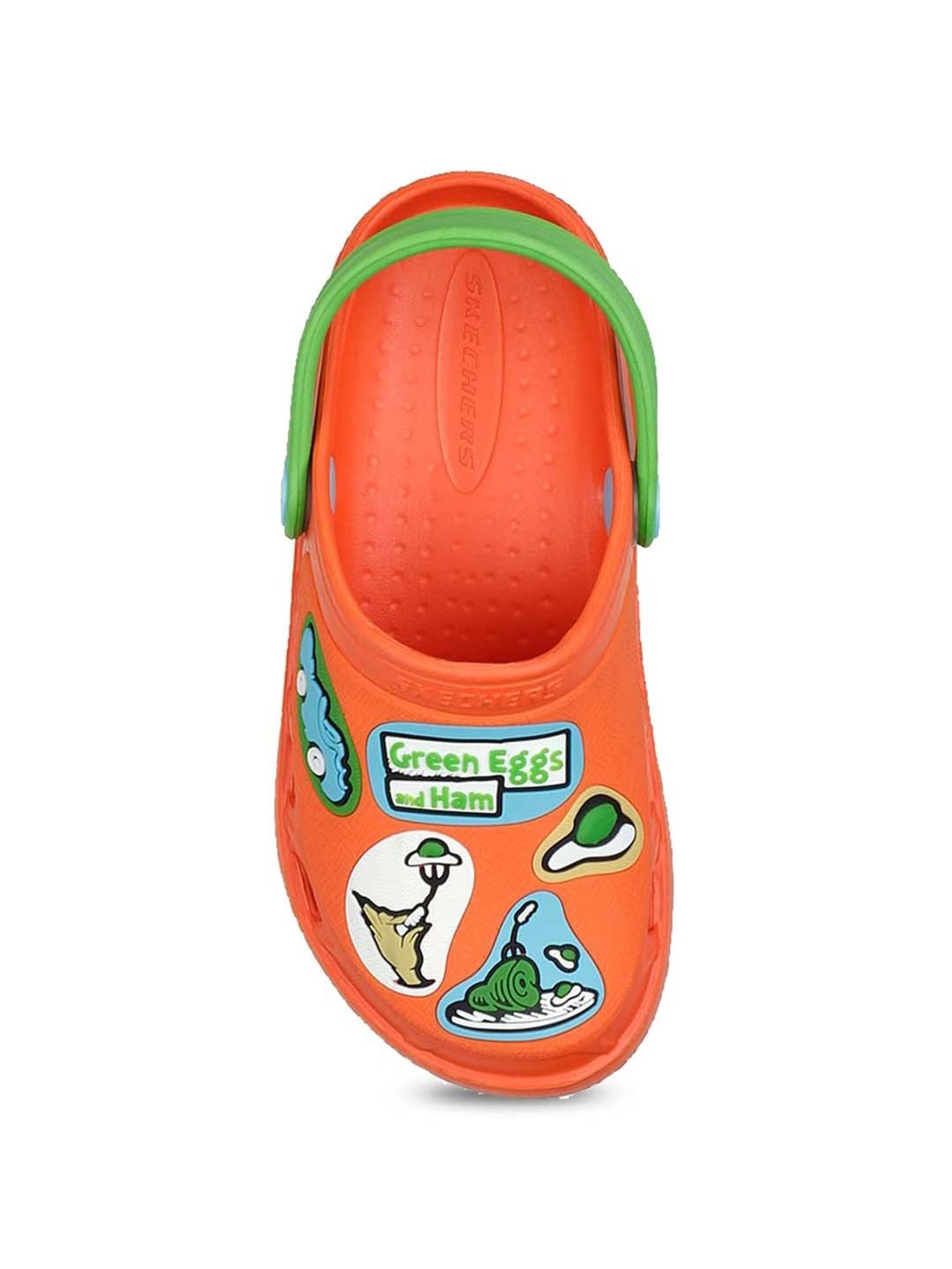 Skechers Boys SWIFTERS II-THAT SAM-I-AM! Orange Lime Lifestyle Slip On Shoe