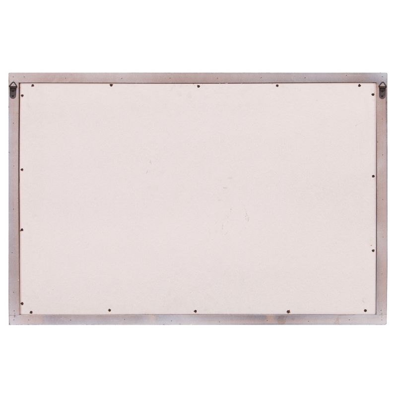 24"x36" Distressed Windowpane Wall Accent Mirror White - Patton Wall Decor