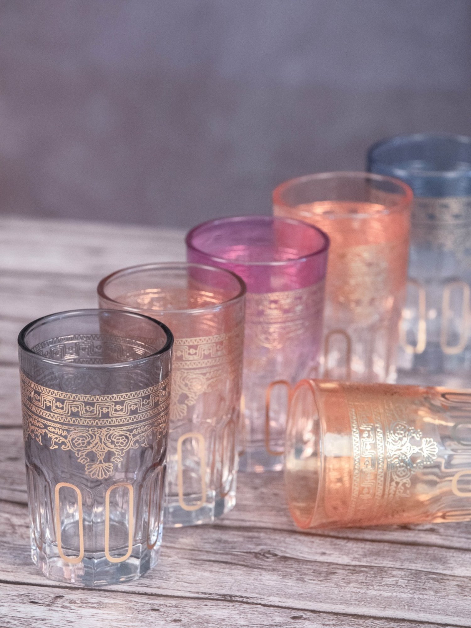ROXX Transparent Glass Tumbler - Set of 6 (180ml)