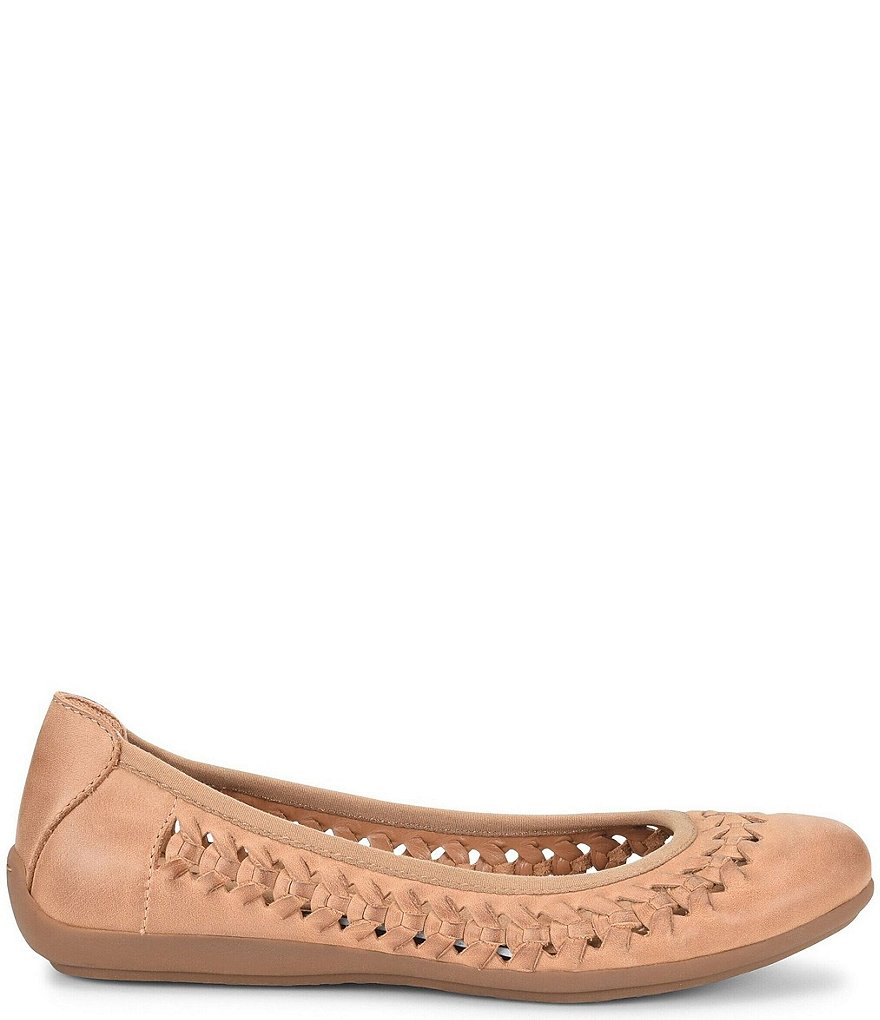 Comfortiva Marilu Woven Leather Slip-On Flats