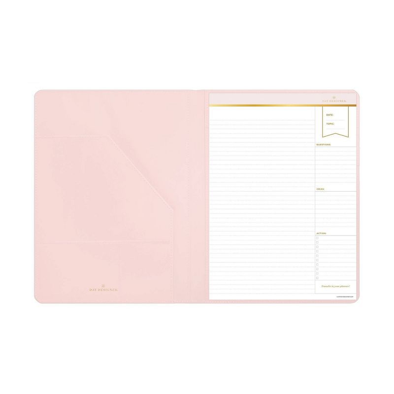 Day Designer Padfolio with Notepad Blush - Blue Sky