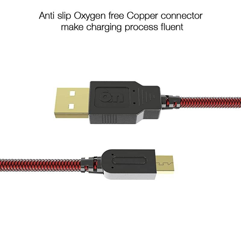 10FT 3ds Charger, High Speed Premium USB Charging Cable for Nintendo 2DS / 3DS / 3DS XL/DSi/DSi XL/New 2DSLL,Black Red