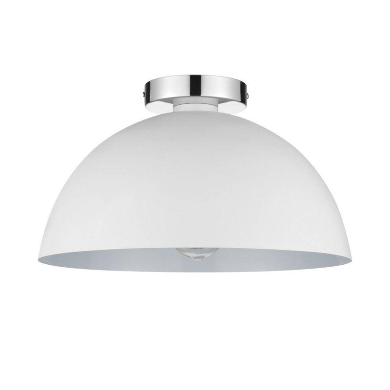Brady Semi-Flush Mount Ceiling Light Matte White - Globe Electric