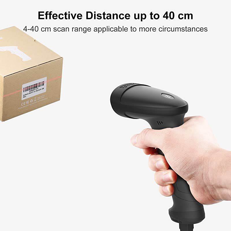 1D USB Barcode Scanner with Intelligent Stand Wired BCST33