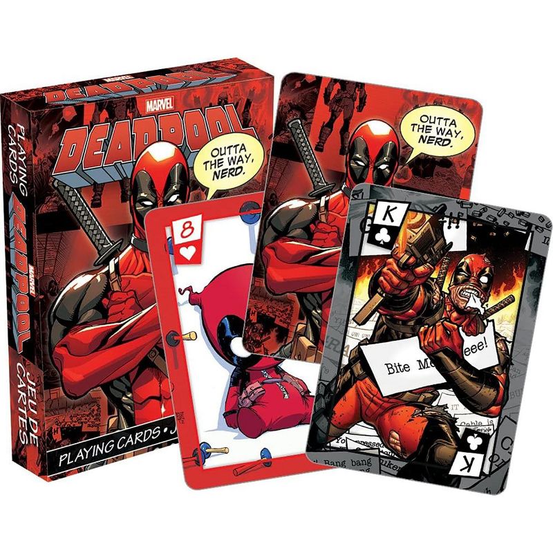 NMR Distribution Marvel Deadpool Comics Playing Cards | 52 Card Deck + 2 Jokers