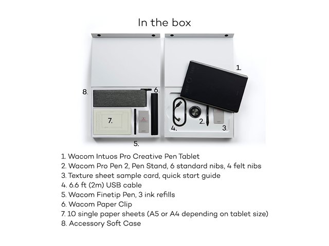 Wacom Intuos Pro Digital Graphic Drawing Tablet for Mac or PC, Medium (PTH660)