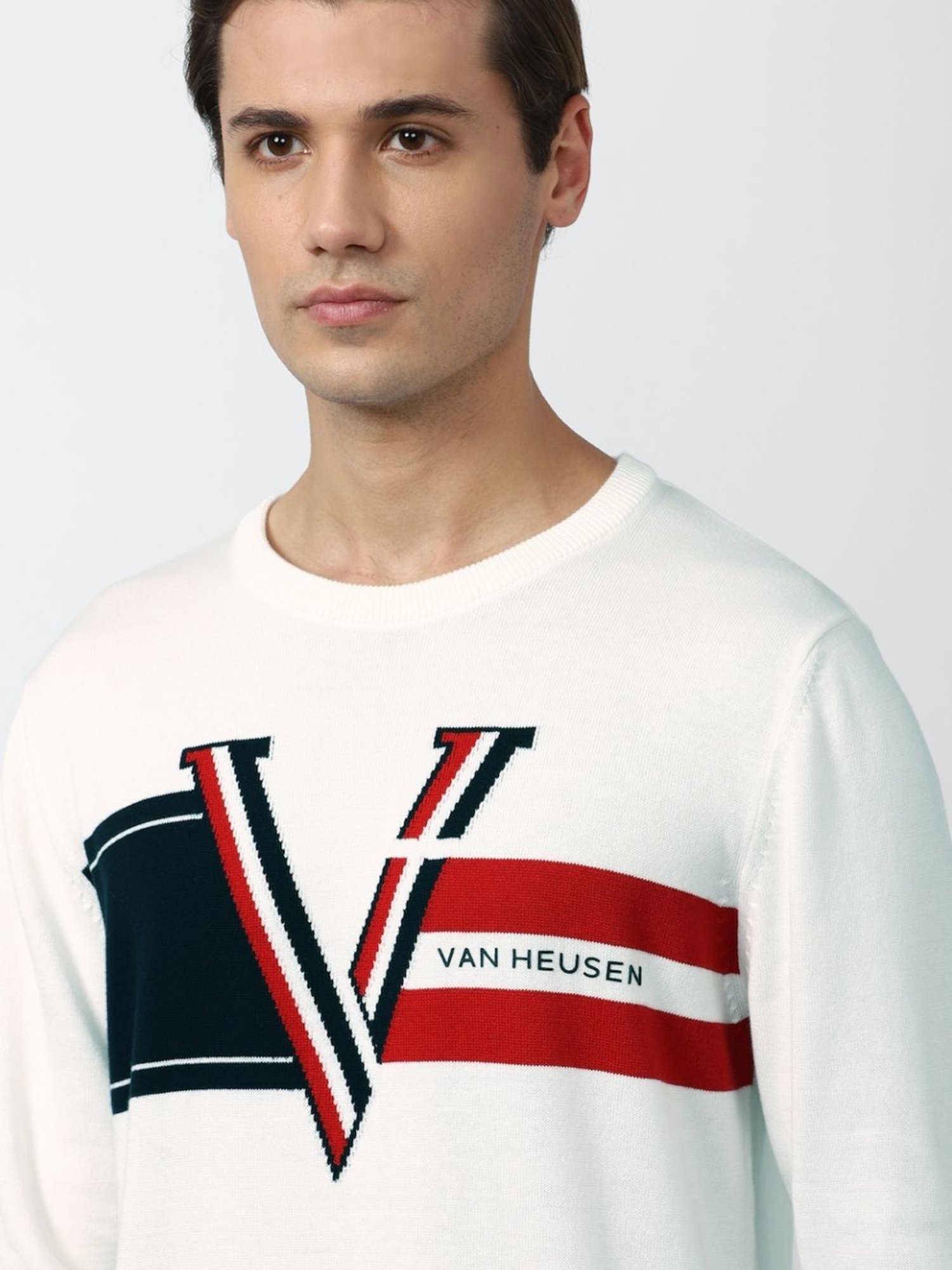 Duke Wine Self Striped Sweater