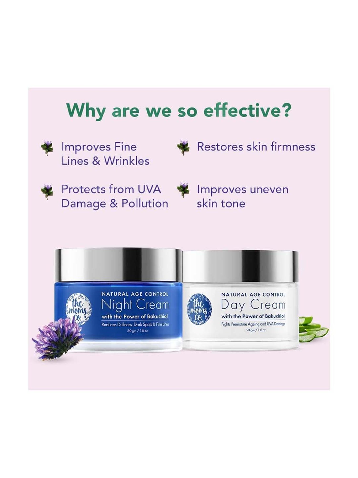 The Moms Co. Natural Age Control Day & Night Care Combo