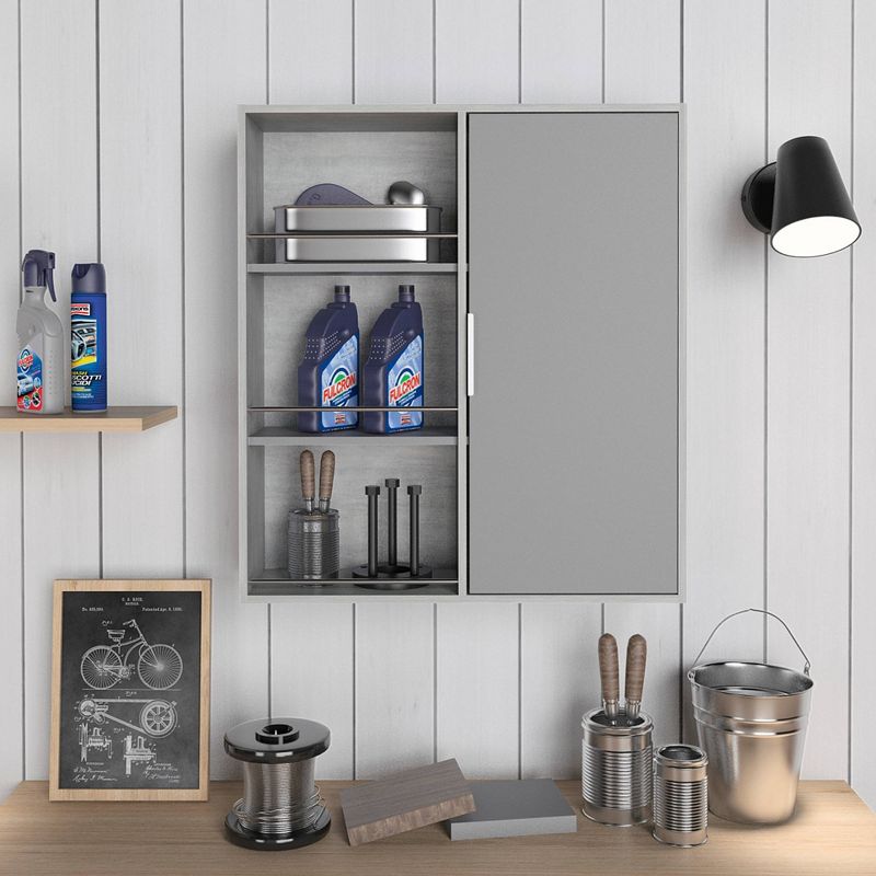 Kamas Mounted Cabinet Gray - RST Brands