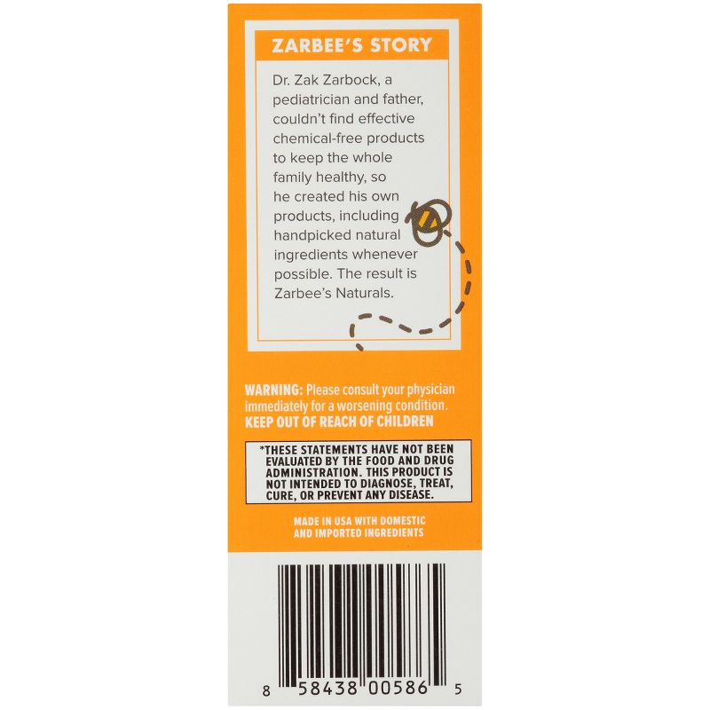 Zarbee's Naturals Baby Immune Support & Cough Syrup/Mucus Reducer Value Pack - Orange & Grape - 2 fl oz/2pk
