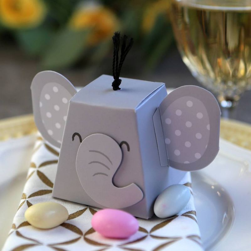 12ct Elephant Favor Box
