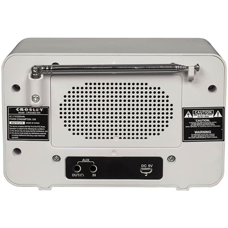 CR3036D Tribute Vintage AMFM Bluetooth Radio White Sand