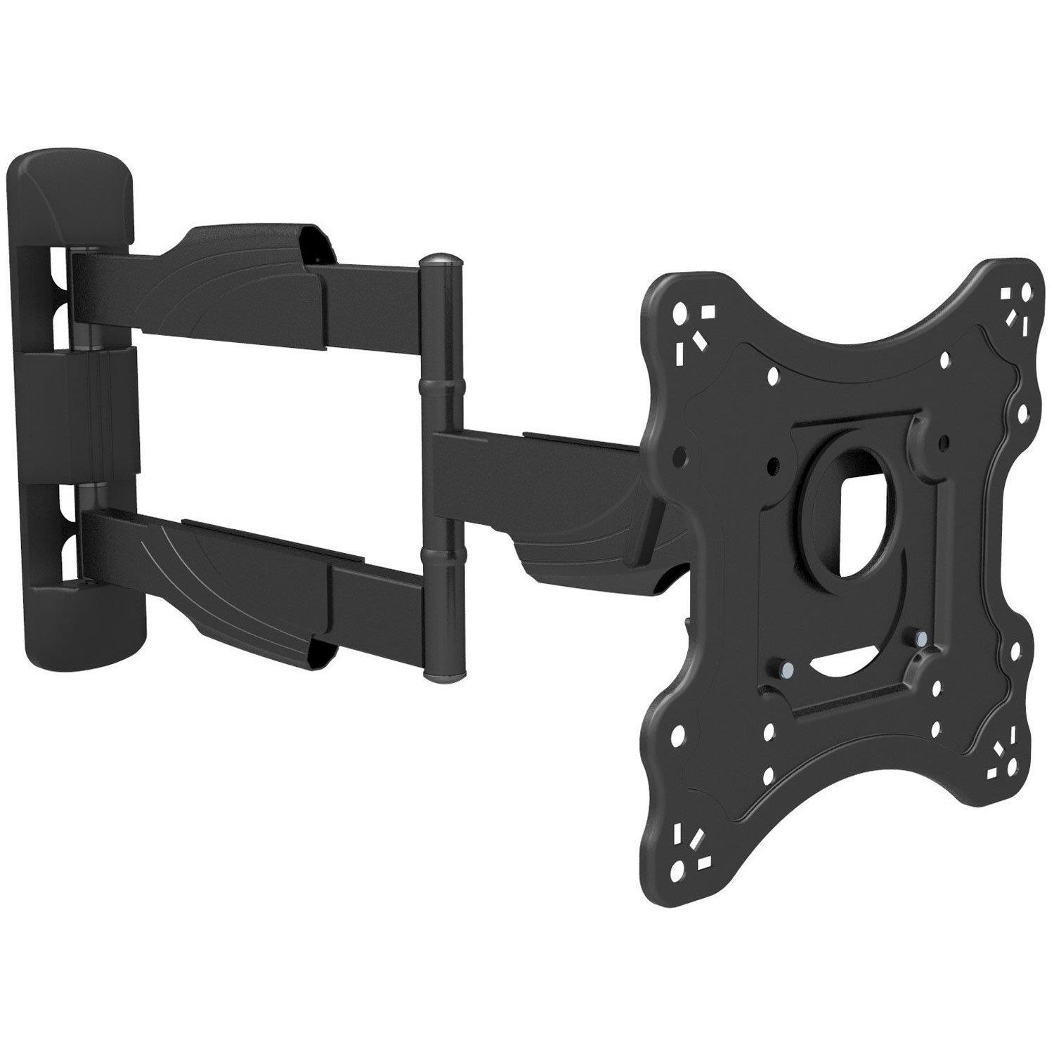 Fotolux Premium Full Motion TV Wall Mount for 23"-42" LED LCD Plasma Flat Screen Monitor up to 88 lb VESA 200 x 200, Articulating 24 in Extension Arm, Super low 2 inch profile