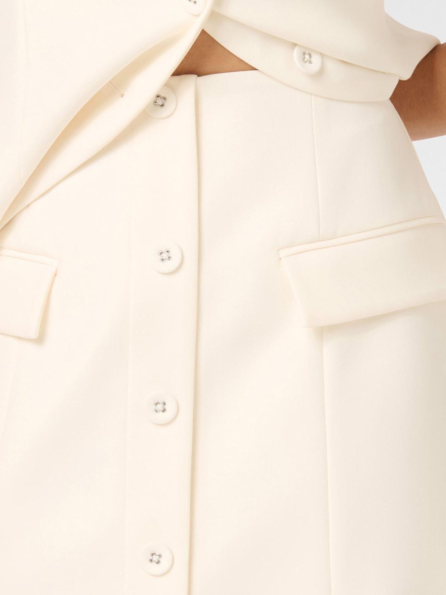 Forever New Abigale Petite Button Mini Skirt