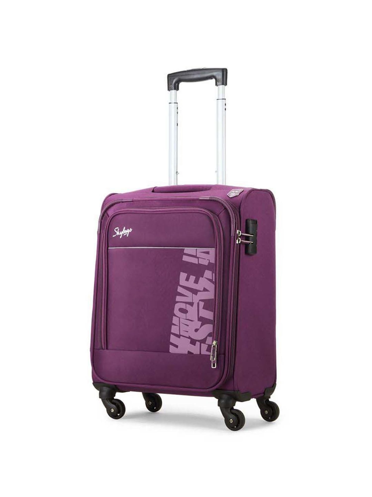 Skybags Rhumba Purple Solid Soft Cabin Trolley Bag - 39 cm