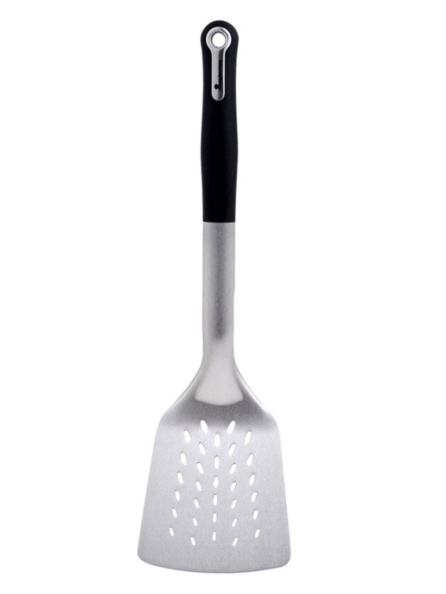 Bergner Silver & Black Stainless Steel Slotted Turner - Set of 1