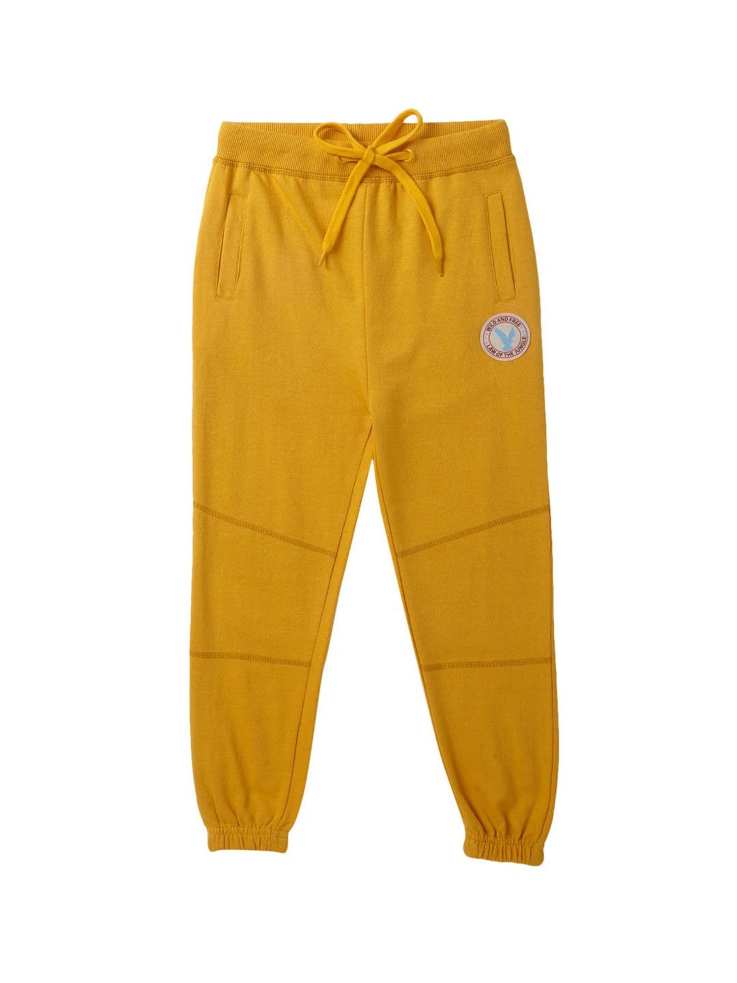 Cub McPaws Boys Yellow Printed  Joggers