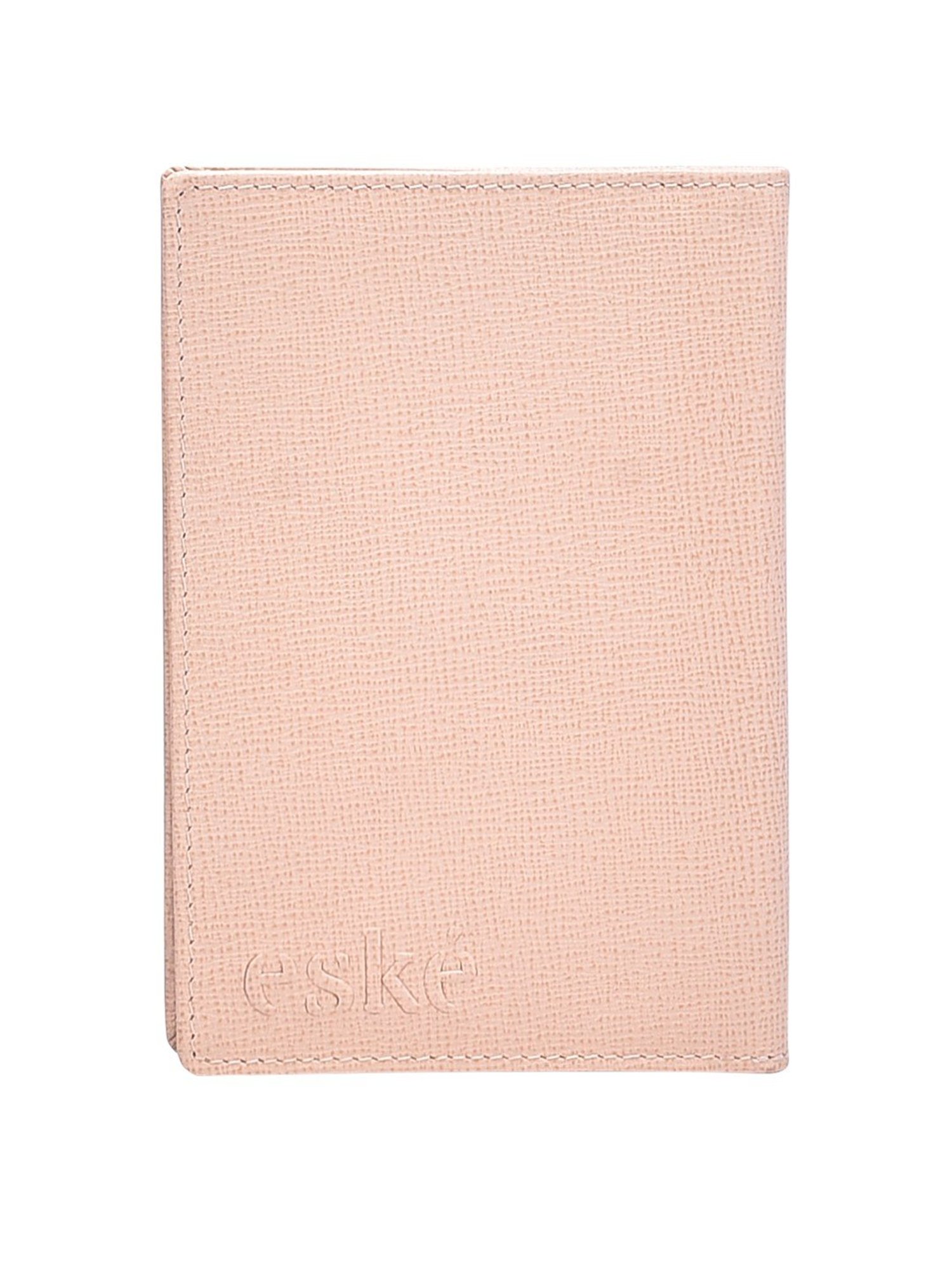 Eske Blair Pink Solid Small Passport Holder