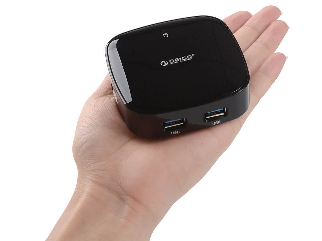 Orico H4818-U3-WH Portable 4-Port USB 3.0 Mini Hub with 3.3 Ft USB 3.0 Cable