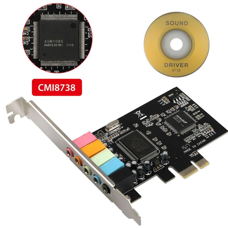 High Performance PCI Express PCI-E 5.1 Ch 4/6 Channel Audio Digital Sound Card