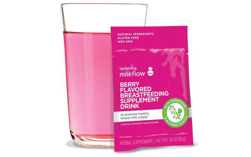 Upspring Milkflow + Electrolytes 16pk Breastfeeding Supplement Drink Mix - Berry
