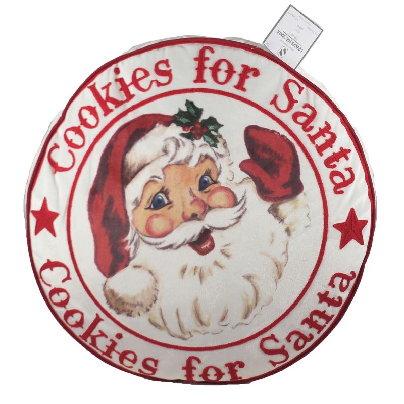 Home Decor 17.0" Cookies For Santa Pillow Christmas  -  Decorative Pillow