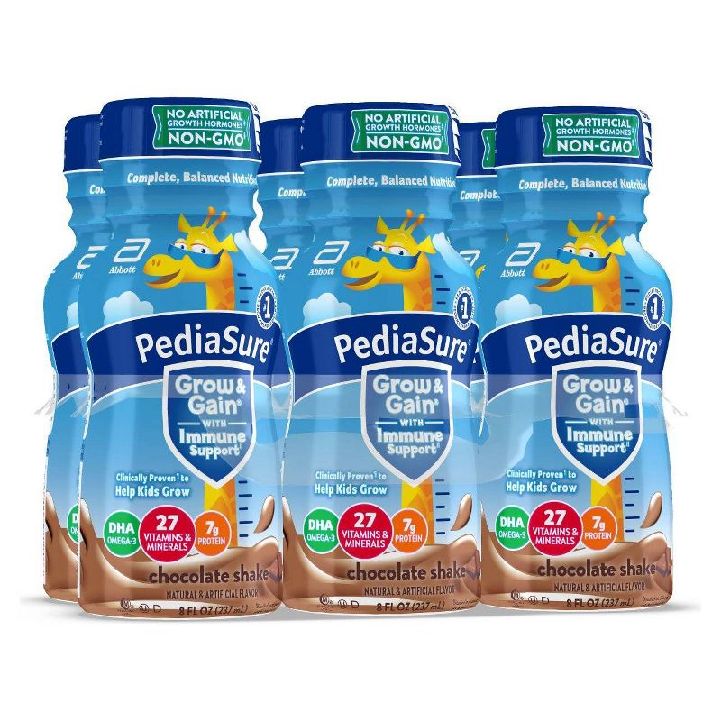 PediaSure Grow & Gain Kids' Nutritional Shake Chocolate - 6 ct/48 fl oz