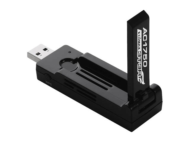 EDIMAX EW-7833UAC AC1750 Dual-Band Wi-Fi USB 3.0 Adapter with 180-degree Adjustable Antenna