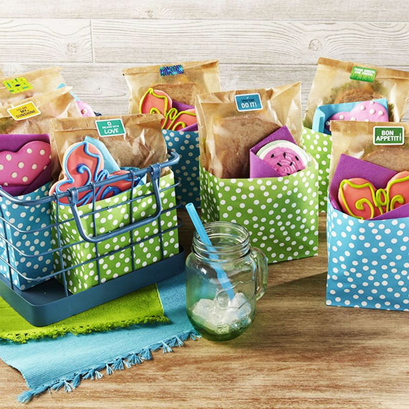 Reynolds Kitchens Wax Paper Sandwich Bags with Stickers - 50ct