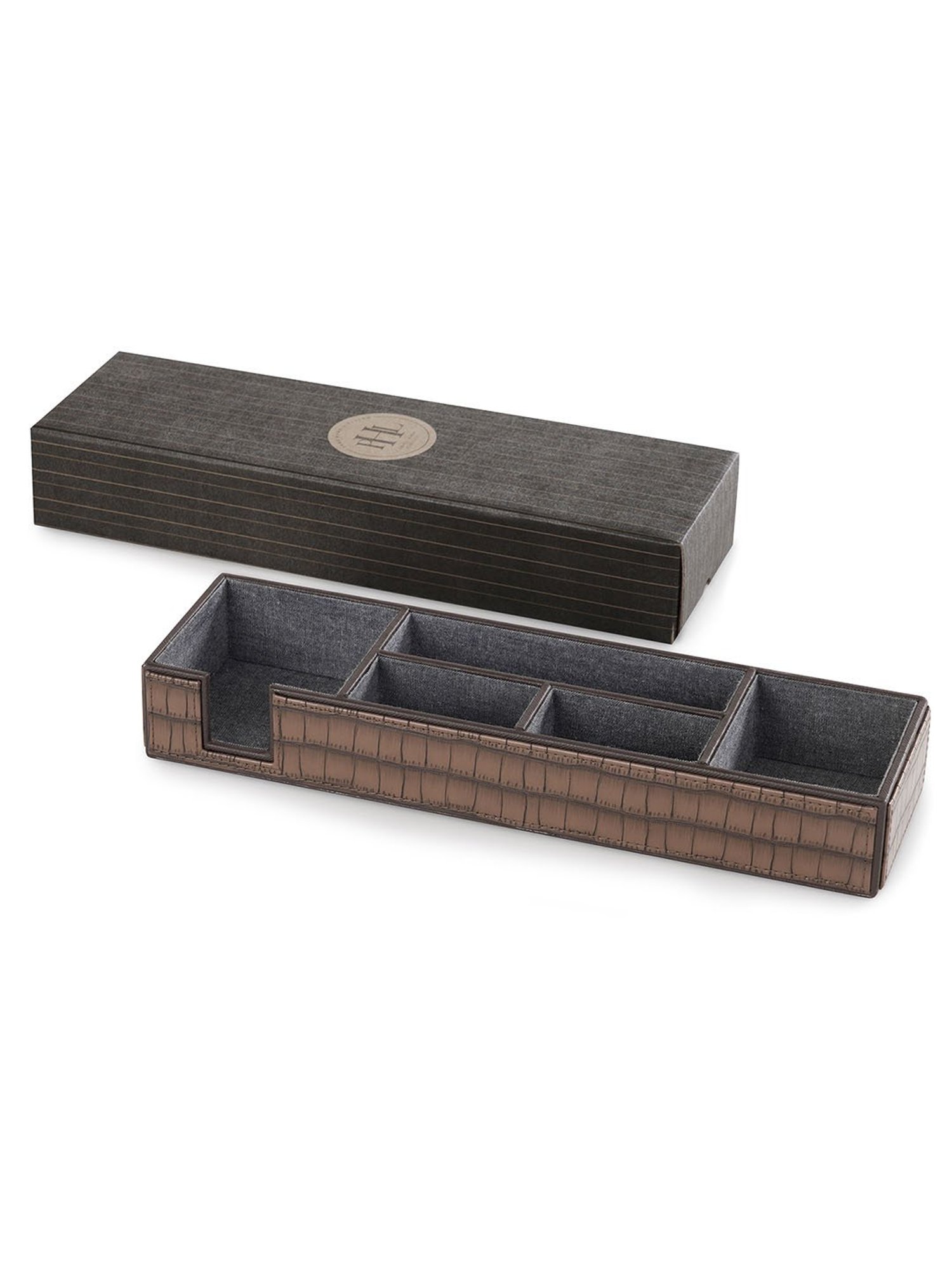 Pure Home and Living Brown Leather Organisers