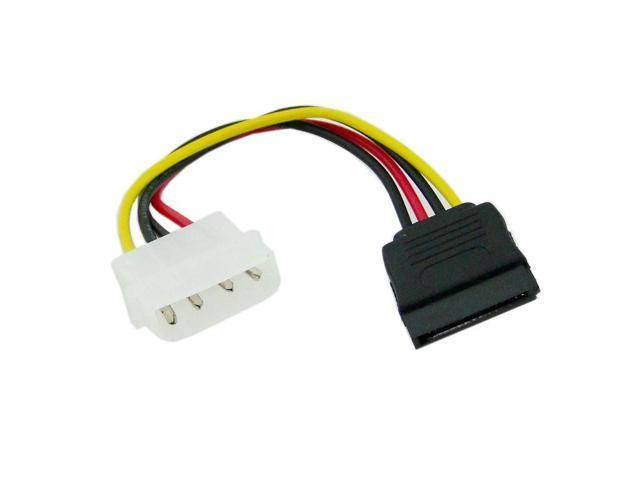 IDE 4Pin Male Plug to SATA 15Pin Female Connector Converter Adapter Power Cable 10cm for HDD SSD CD DVD