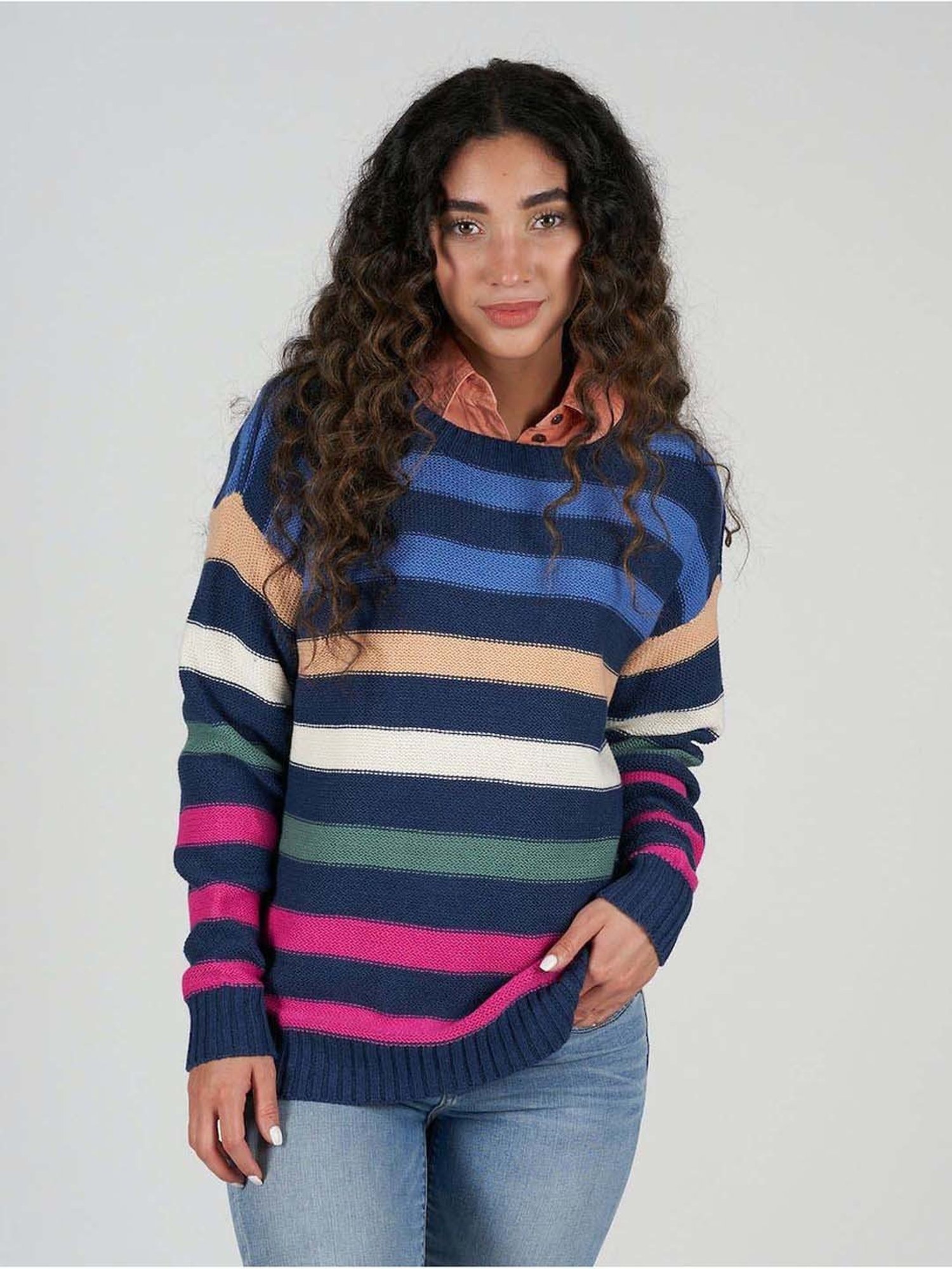 American Eagle Outfitters Multicolored Striped Sweater