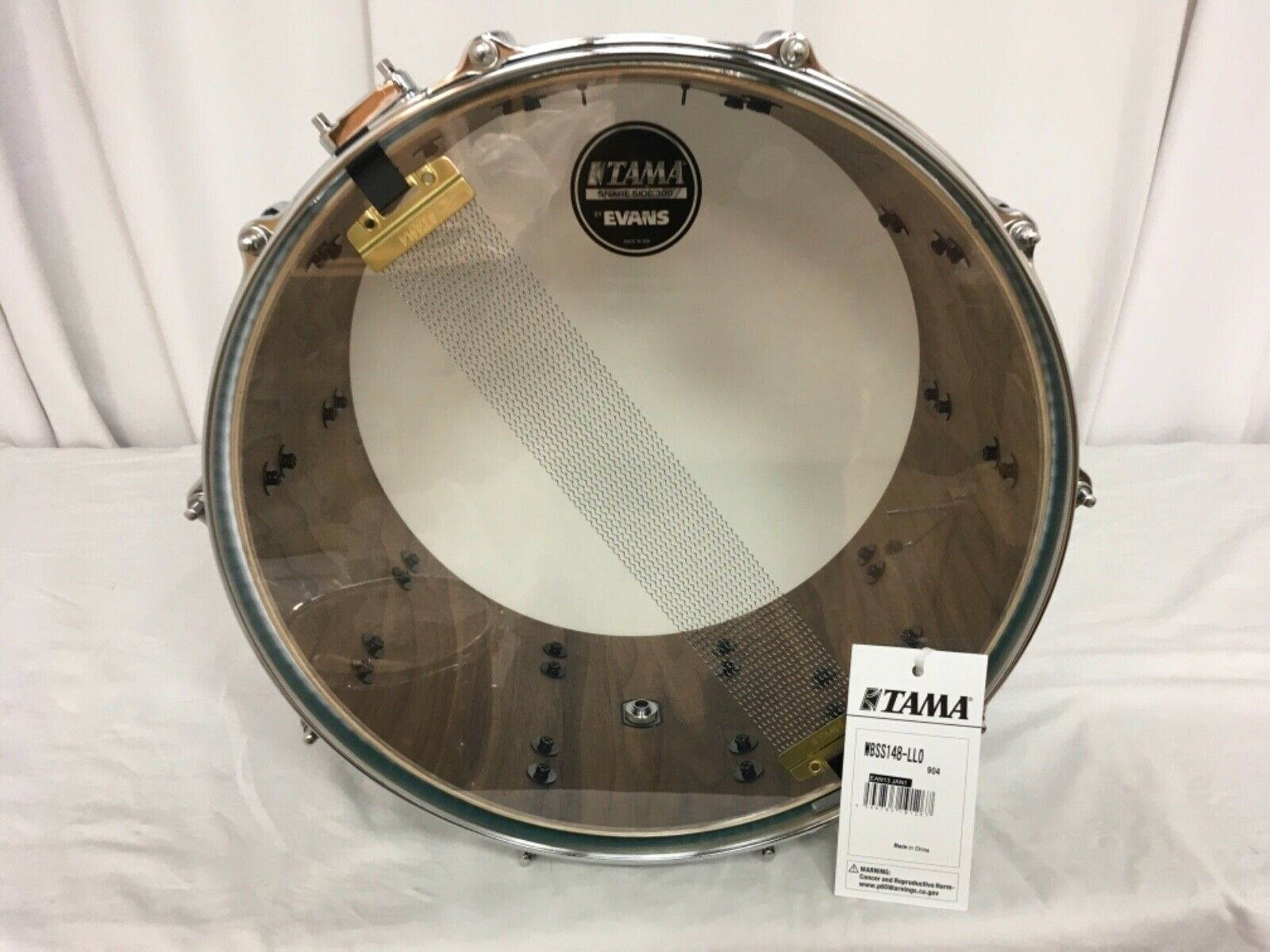 Tama Starclassic Walnut/Birch 14" X 8" Snare Drum/Lacquer Arctic Blue Oyster