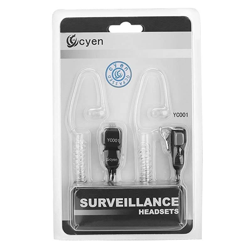 Way Radio Earpiece Noise Canceling Transparent Security Headphones Walkie Talkie Earphone with PTTVOX Pair