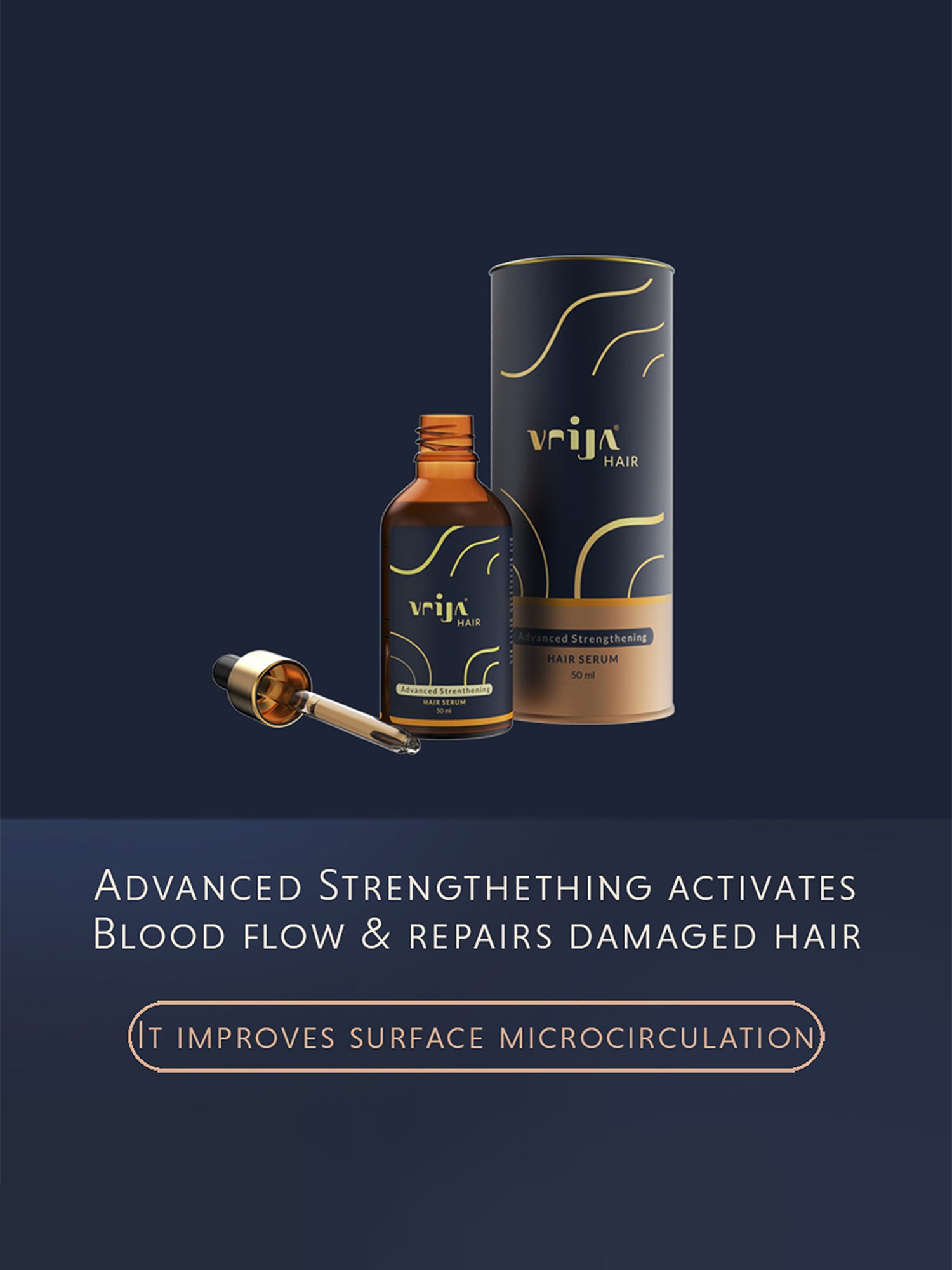 Vrija Advanced Strengthening Hair Serum for Men & Women - 50 ml