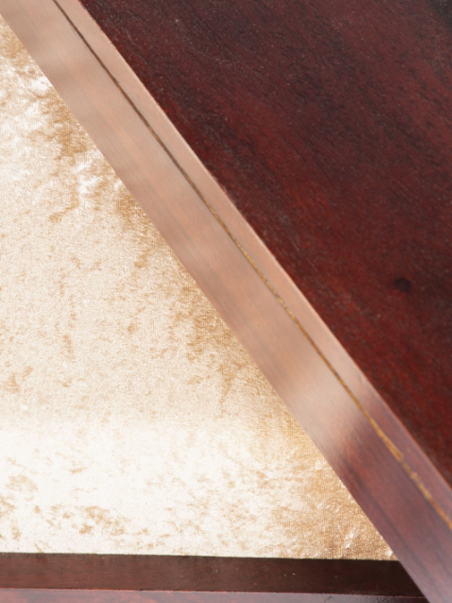 Ikiriya Blane Solid Dark Brown Wood Coffee Table Dark Walnut Finish