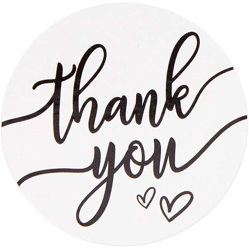 Sparkle and Bash 250 Pack White Polka Dot Cellophane Cookie Bags, Treat Bags with Thank You Stickers, 4 x 6 in