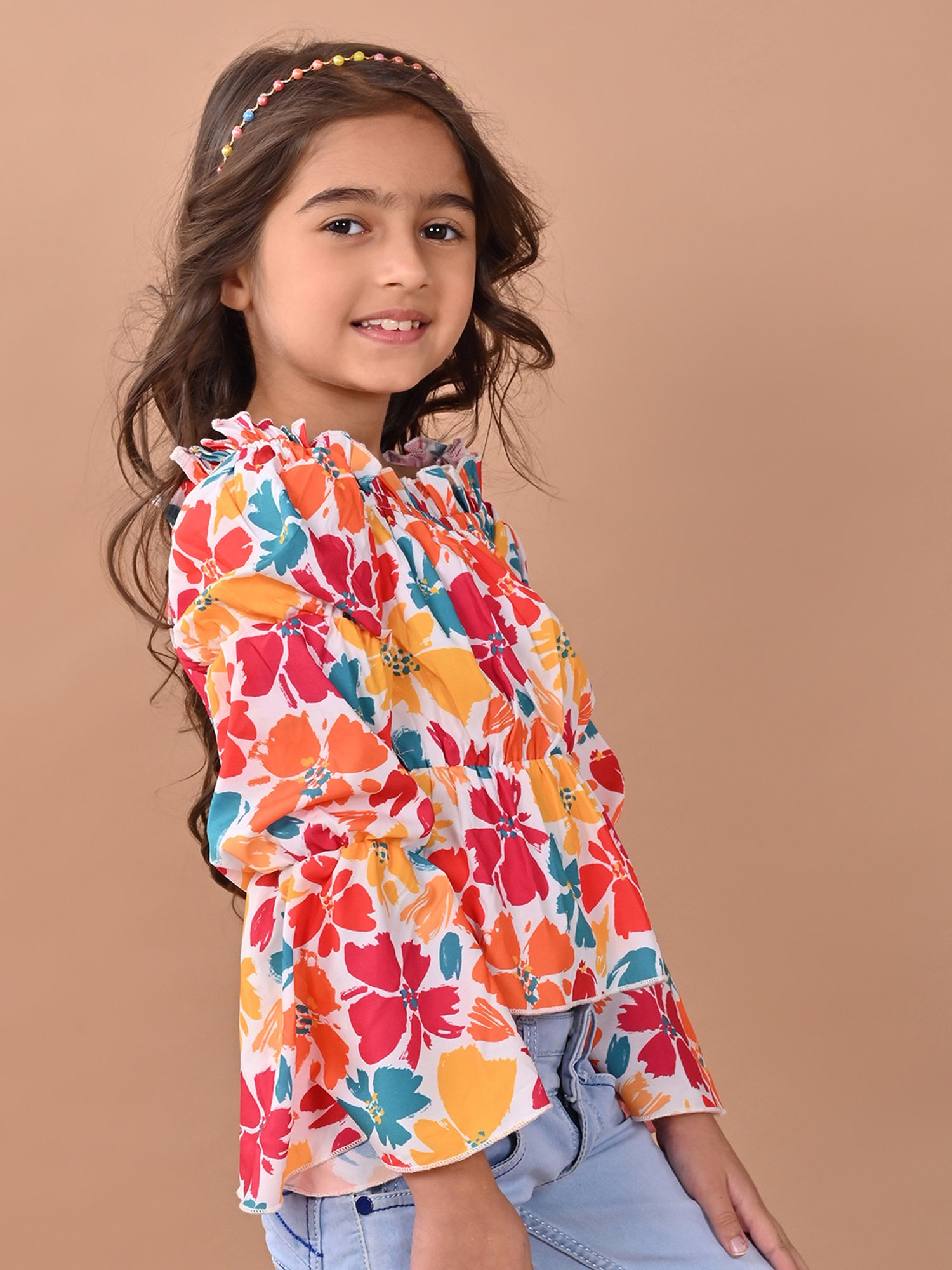 Kidsville Green Cotton Printed T-Shirt